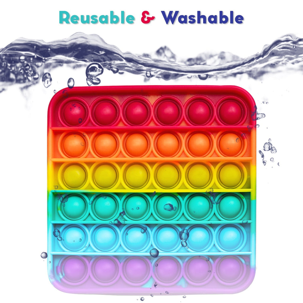 .4 Extra Rainbow Fidget Mats (The Fidget Game: Sight Words)